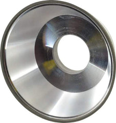 Made in USA - 3-3/4" Diam, 1-1/4" Hole Size, 1-1/2" Overall Thickness, 220 Grit, Type 11 Tool & Cutter Grinding Wheel - Very Fine Grade, Diamond - Apex Tool & Supply
