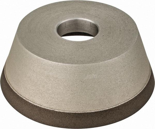 Made in USA - 5" Diam, 1-1/4" Hole Size, 1-3/4" Overall Thickness, 220 Grit, Type 11 Tool & Cutter Grinding Wheel - Very Fine Grade, Diamond - Apex Tool & Supply