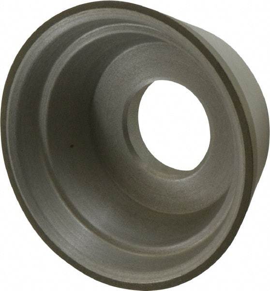 Made in USA - 3-3/4" Diam, 1-1/4" Hole Size, 1-1/2" Overall Thickness, 100 Grit, Type 11 Tool & Cutter Grinding Wheel - Fine Grade, Diamond - Apex Tool & Supply