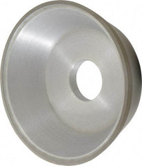 Made in USA - 5" Diam, 1-1/4" Hole Size, 1-3/4" Overall Thickness, 100 Grit, Type 11 Tool & Cutter Grinding Wheel - Fine Grade, Diamond - Apex Tool & Supply
