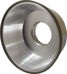 Made in USA - 3-3/4" Diam, 1-1/4" Hole Size, 1-1/2" Overall Thickness, 150 Grit, Type 11 Tool & Cutter Grinding Wheel - Very Fine Grade, CBN - Apex Tool & Supply