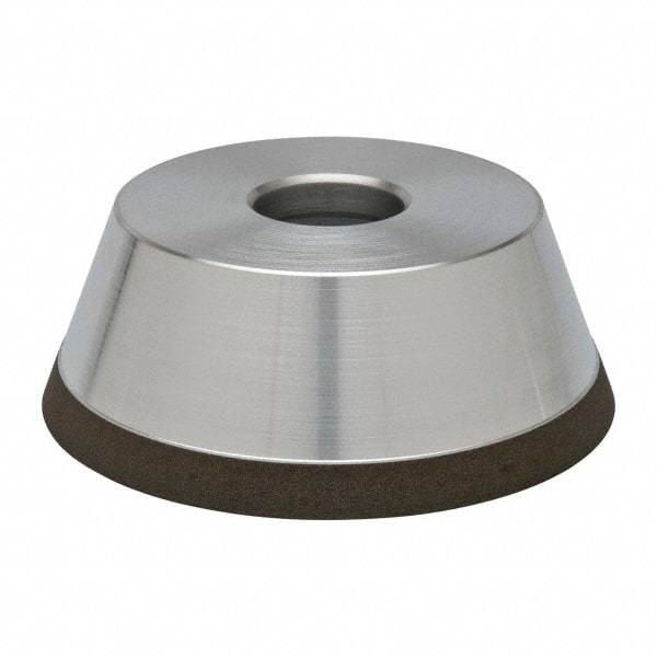 Made in USA - 5" Diam, 1-1/4" Hole Size, 1-3/4" Overall Thickness, 150 Grit, Type 11 Tool & Cutter Grinding Wheel - Very Fine Grade, CBN - Apex Tool & Supply