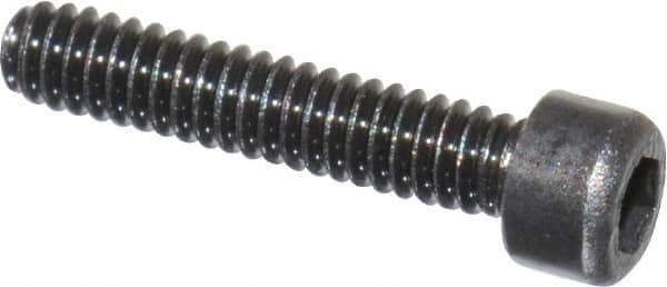 Value Collection - #0-80 UNF Hex Socket Drive, Socket Cap Screw - Alloy Steel, Black Oxide Finish, Fully Threaded, 5/16" Length Under Head - Apex Tool & Supply