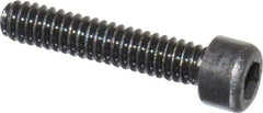 Value Collection - #0-80 UNF Hex Socket Drive, Socket Cap Screw - Alloy Steel, Black Oxide Finish, Fully Threaded, 5/16" Length Under Head - Apex Tool & Supply