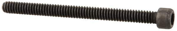 Value Collection - #0-80 UNF Hex Socket Drive, Socket Cap Screw - Alloy Steel, Black Oxide Finish, Fully Threaded, 3/4" Length Under Head - Apex Tool & Supply