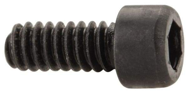 Value Collection - #1-64 UNC Hex Socket Drive, Socket Cap Screw - Alloy Steel, Black Oxide Finish, Fully Threaded, 3/16" Length Under Head - Apex Tool & Supply