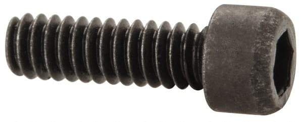 Value Collection - #1-64 UNC Hex Socket Drive, Socket Cap Screw - Alloy Steel, Black Oxide Finish, Fully Threaded, 1/4" Length Under Head - Apex Tool & Supply