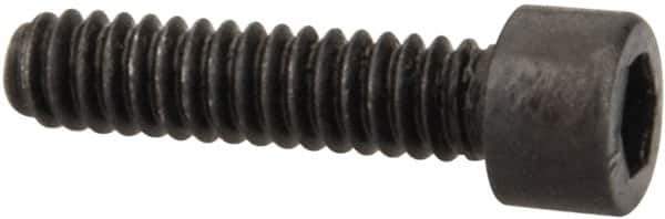 Value Collection - #1-64 UNC Hex Socket Drive, Socket Cap Screw - Alloy Steel, Black Oxide Finish, Fully Threaded, 5/16" Length Under Head - Apex Tool & Supply