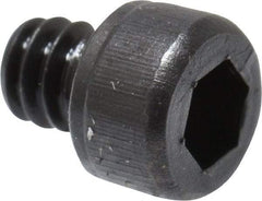 Value Collection - #4-40 UNC Hex Socket Drive, Socket Cap Screw - Alloy Steel, Black Oxide Finish, Fully Threaded, 1/8" Length Under Head - Apex Tool & Supply