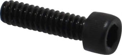 Value Collection - #4-40 UNC Hex Socket Drive, Socket Cap Screw - Alloy Steel, Black Oxide Finish, Fully Threaded, 7/16" Length Under Head - Apex Tool & Supply
