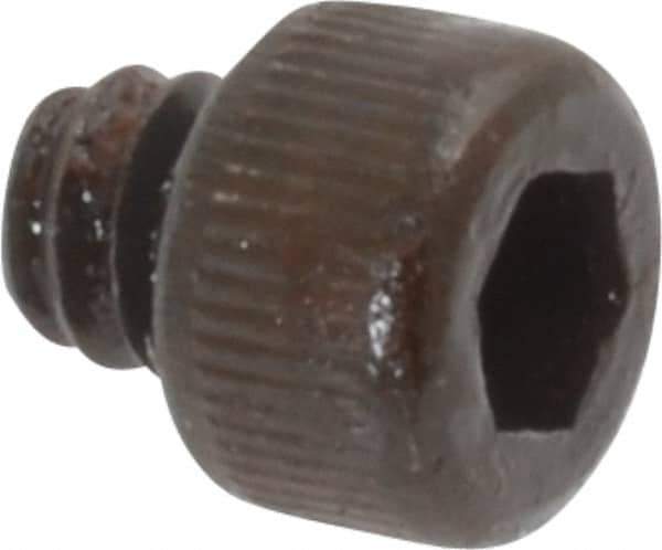 Value Collection - #6-32 UNC Hex Socket Drive, Socket Cap Screw - Alloy Steel, Black Oxide Finish, Fully Threaded, 1/8" Length Under Head - Apex Tool & Supply
