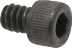 Value Collection - #6-32 UNC Hex Socket Drive, Socket Cap Screw - Alloy Steel, Black Oxide Finish, Fully Threaded, 3/16" Length Under Head - Apex Tool & Supply
