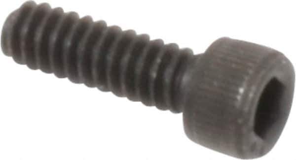 Value Collection - #6-32 UNC Hex Socket Drive, Socket Cap Screw - Alloy Steel, Black Oxide Finish, Fully Threaded, 7/16" Length Under Head - Apex Tool & Supply