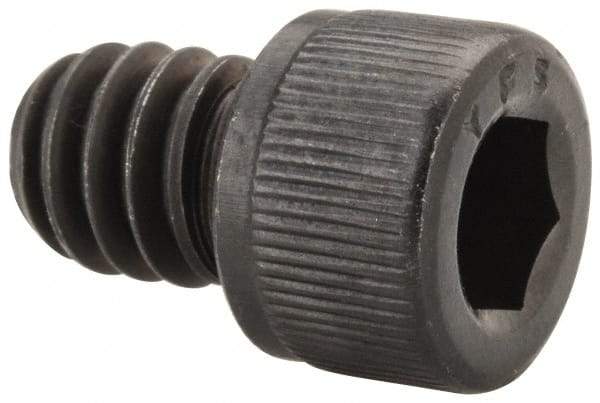 Value Collection - 1/4-20 UNC Hex Socket Drive, Socket Cap Screw - Alloy Steel, Black Oxide Finish, Fully Threaded, 5/16" Length Under Head - Apex Tool & Supply