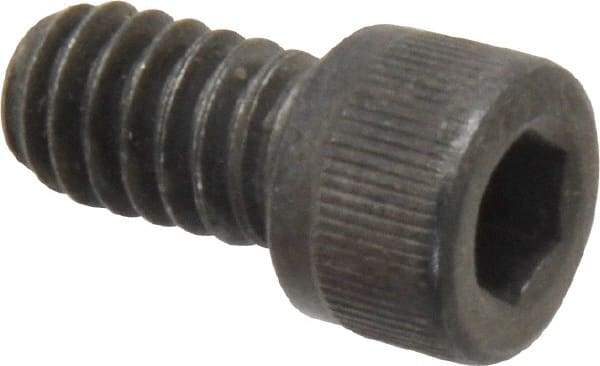 Value Collection - 1/4-20 UNC Hex Socket Drive, Socket Cap Screw - Alloy Steel, Black Oxide Finish, Fully Threaded, 7/16" Length Under Head - Apex Tool & Supply