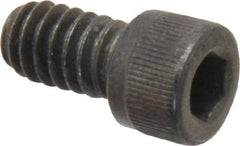 Value Collection - 1/4-20 UNC Hex Socket Drive, Socket Cap Screw - Alloy Steel, Black Oxide Finish, Fully Threaded, 7/16" Length Under Head - Apex Tool & Supply