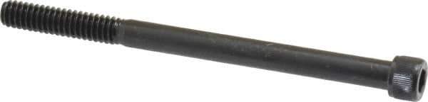 Value Collection - 1/4-20 UNC Hex Socket Drive, Socket Cap Screw - Alloy Steel, Black Oxide Finish, Partially Threaded, 3-1/2" Length Under Head - Apex Tool & Supply