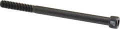 Value Collection - 1/4-20 UNC Hex Socket Drive, Socket Cap Screw - Alloy Steel, Black Oxide Finish, Partially Threaded, 3-1/2" Length Under Head - Apex Tool & Supply