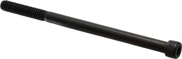 Value Collection - 1/4-20 UNC Hex Socket Drive, Socket Cap Screw - Alloy Steel, Black Oxide Finish, Partially Threaded, 4" Length Under Head - Apex Tool & Supply