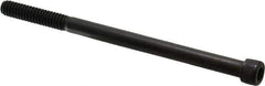 Value Collection - 1/4-20 UNC Hex Socket Drive, Socket Cap Screw - Alloy Steel, Black Oxide Finish, Partially Threaded, 4" Length Under Head - Apex Tool & Supply
