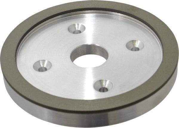 Made in USA - 6" Diam, 1-1/4" Hole Size, 3/4" Overall Thickness, 150 Grit, Type 6 Tool & Cutter Grinding Wheel - Very Fine Grade, Diamond - Apex Tool & Supply
