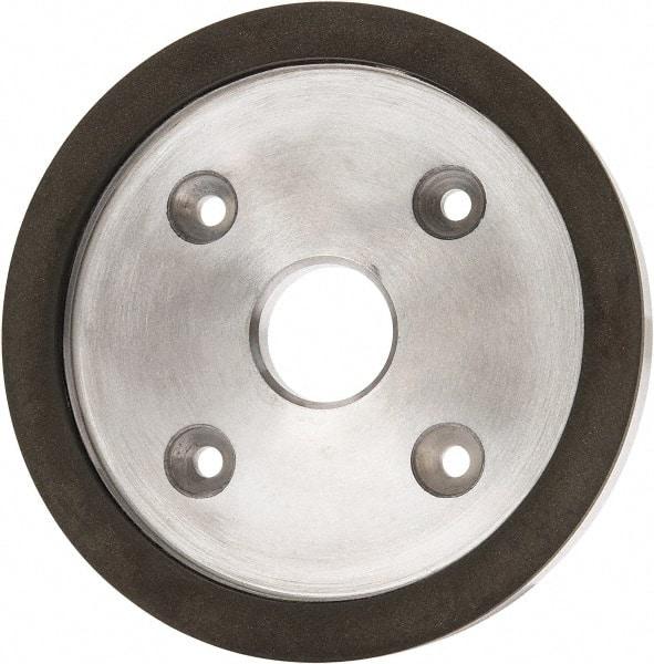 Made in USA - 6" Diam, 1-1/4" Hole Size, 3/4" Overall Thickness, 220 Grit, Type 6 Tool & Cutter Grinding Wheel - Very Fine Grade, Diamond - Apex Tool & Supply