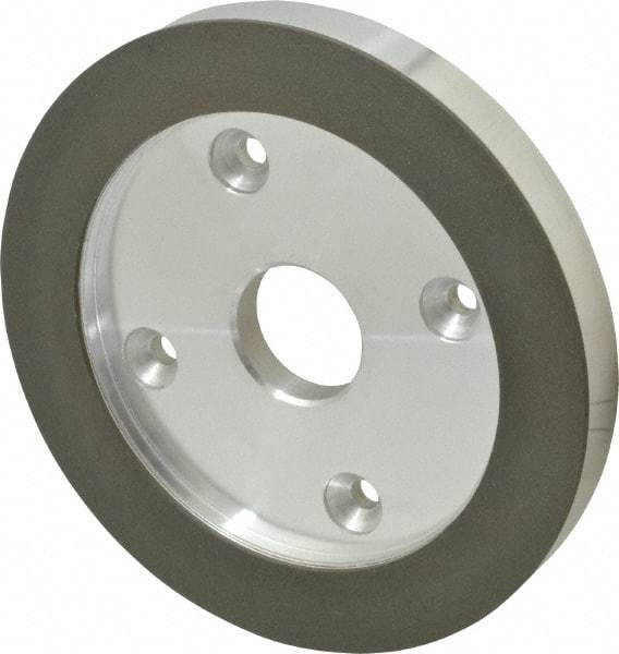 Made in USA - 6" Diam, 1-1/4" Hole Size, 3/4" Overall Thickness, 220 Grit, Type 6 Tool & Cutter Grinding Wheel - Very Fine Grade, Diamond - Apex Tool & Supply