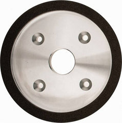 Made in USA - 6" Diam, 1-1/4" Hole Size, 3/4" Overall Thickness, 100 Grit, Type 6 Tool & Cutter Grinding Wheel - Fine Grade, Diamond - Apex Tool & Supply