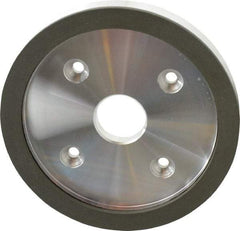 Made in USA - 6" Diam, 1-1/4" Hole Size, 3/4" Overall Thickness, 150 Grit, Type 6 Tool & Cutter Grinding Wheel - Very Fine Grade, Diamond - Apex Tool & Supply
