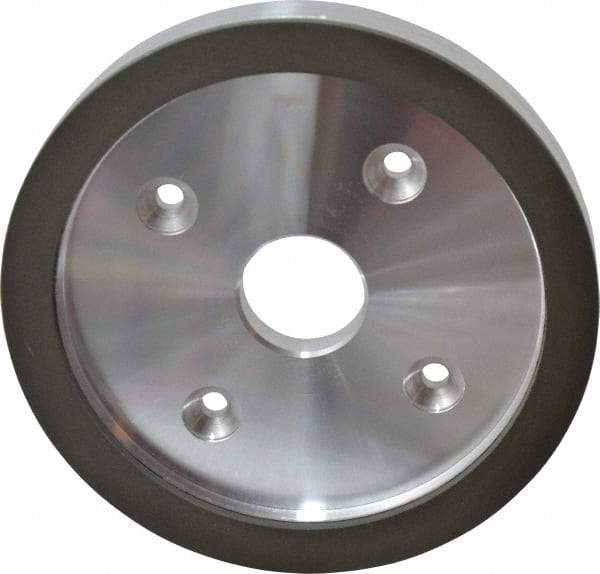 Made in USA - 6" Diam, 1-1/4" Hole Size, 3/4" Overall Thickness, 220 Grit, Type 6 Tool & Cutter Grinding Wheel - Very Fine Grade, Diamond - Apex Tool & Supply