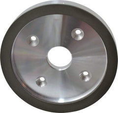 Made in USA - 6" Diam, 1-1/4" Hole Size, 3/4" Overall Thickness, 220 Grit, Type 6 Tool & Cutter Grinding Wheel - Very Fine Grade, Diamond - Apex Tool & Supply