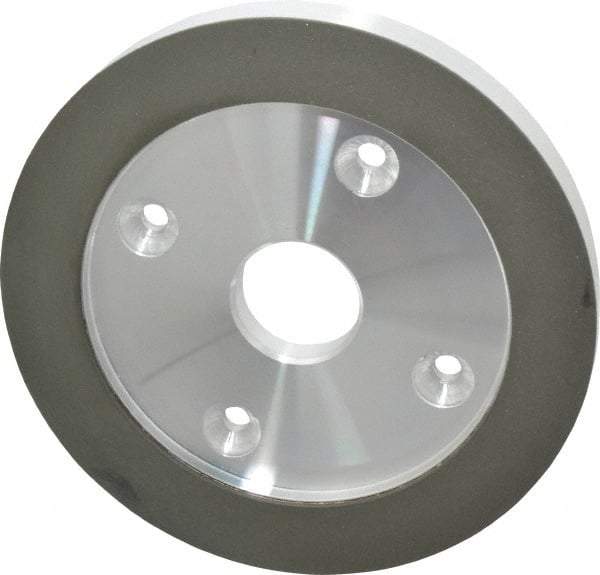 Made in USA - 6" Diam, 1-1/4" Hole Size, 3/4" Overall Thickness, 220 Grit, Type 6 Tool & Cutter Grinding Wheel - Very Fine Grade, Diamond - Apex Tool & Supply