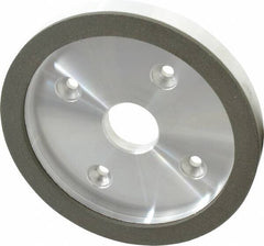 Made in USA - 6" Diam, 1-1/4" Hole Size, 3/4" Overall Thickness, 100 Grit, Type 6 Tool & Cutter Grinding Wheel - Fine Grade, Diamond - Apex Tool & Supply