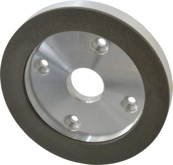 Made in USA - 6" Diam, 1-1/4" Hole Size, 3/4" Overall Thickness, 220 Grit, Type 6 Tool & Cutter Grinding Wheel - Very Fine Grade, Diamond - Apex Tool & Supply