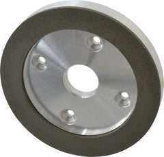 Made in USA - 6" Diam, 1-1/4" Hole Size, 3/4" Overall Thickness, 220 Grit, Type 6 Tool & Cutter Grinding Wheel - Very Fine Grade, Diamond - Apex Tool & Supply