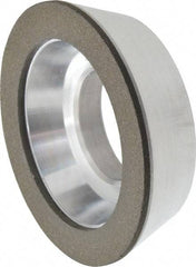 Made in USA - 3" Diam, 1-1/4" Hole Size, 7/8" Overall Thickness, 100 Grit, Type 11 Tool & Cutter Grinding Wheel - Fine Grade, Diamond - Apex Tool & Supply