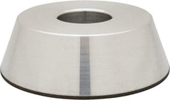 Made in USA - 4" Diam, 1-1/4" Hole Size, 1-1/4" Overall Thickness, 100 Grit, Type 11 Tool & Cutter Grinding Wheel - Fine Grade, Diamond - Apex Tool & Supply