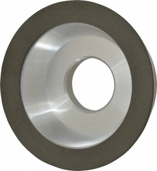 Made in USA - 4" Diam, 1-1/4" Hole Size, 1-1/4" Overall Thickness, 150 Grit, Type 11 Tool & Cutter Grinding Wheel - Very Fine Grade, Diamond - Apex Tool & Supply