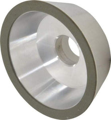 Made in USA - 5" Diam, 1-1/4" Hole Size, 1-3/4" Overall Thickness, 150 Grit, Type 11 Tool & Cutter Grinding Wheel - Very Fine Grade, Diamond - Apex Tool & Supply