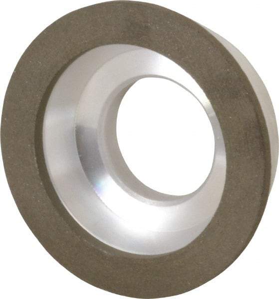 Made in USA - 3" Diam, 1-1/4" Hole Size, 7/8" Overall Thickness, 100 Grit, Type 11 Tool & Cutter Grinding Wheel - Fine Grade, Diamond - Apex Tool & Supply