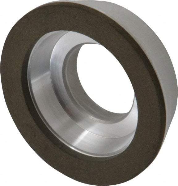 Made in USA - 3" Diam, 1-1/4" Hole Size, 7/8" Overall Thickness, 220 Grit, Type 11 Tool & Cutter Grinding Wheel - Very Fine Grade, Diamond - Apex Tool & Supply