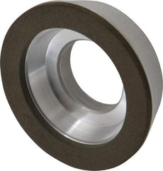 Made in USA - 3" Diam, 1-1/4" Hole Size, 7/8" Overall Thickness, 220 Grit, Type 11 Tool & Cutter Grinding Wheel - Very Fine Grade, Diamond - Apex Tool & Supply