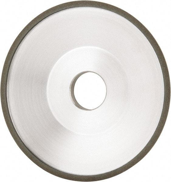Made in USA - 6" Diam, 1-1/4" Hole Size, 1" Overall Thickness, 100 Grit, Type 12 Tool & Cutter Grinding Wheel - Fine Grade, Diamond - Apex Tool & Supply