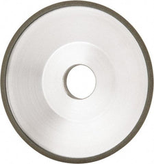 Made in USA - 6" Diam, 1-1/4" Hole Size, 1" Overall Thickness, 100 Grit, Type 12 Tool & Cutter Grinding Wheel - Fine Grade, Diamond - Apex Tool & Supply