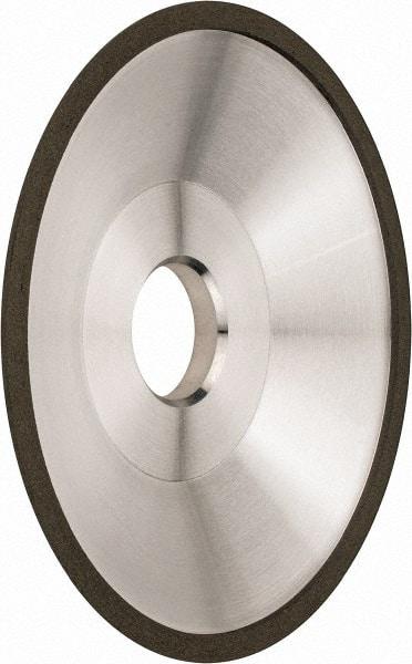 Made in USA - 6" Diam, 1-1/4" Hole Size, 1" Overall Thickness, 220 Grit, Type 12 Tool & Cutter Grinding Wheel - Very Fine Grade, Diamond - Apex Tool & Supply