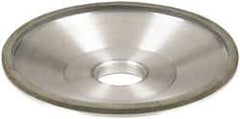 Made in USA - 6" Diam, 1-1/4" Hole Size, 1" Overall Thickness, 100 Grit, Type 12 Tool & Cutter Grinding Wheel - Fine Grade, Diamond - Apex Tool & Supply