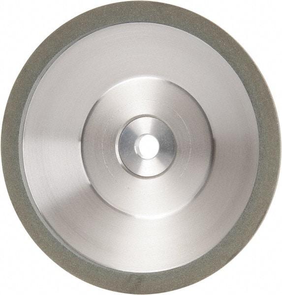 Made in USA - 6" Diam, 1-1/4" Hole Size, 1" Overall Thickness, 100 Grit, Type 12 Tool & Cutter Grinding Wheel - Fine Grade, Diamond - Apex Tool & Supply