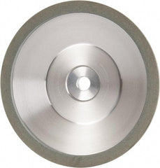 Made in USA - 6" Diam, 1-1/4" Hole Size, 1" Overall Thickness, 100 Grit, Type 12 Tool & Cutter Grinding Wheel - Fine Grade, Diamond - Apex Tool & Supply