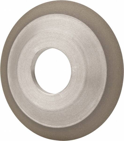 Made in USA - 4" Diam, 1-1/4" Hole Size, 1/2" Overall Thickness, 100 Grit, Type 12 Tool & Cutter Grinding Wheel - Fine Grade, Diamond - Apex Tool & Supply