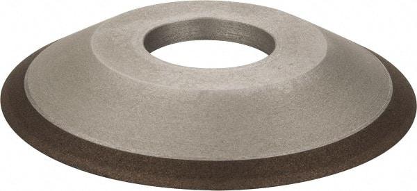 Made in USA - 4" Diam, 1-1/4" Hole Size, 1/2" Overall Thickness, 150 Grit, Type 12 Tool & Cutter Grinding Wheel - Very Fine Grade, Diamond - Apex Tool & Supply
